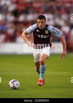 Frédéric Guilbert de la Villa Aston lors du match amical d'avant-saison au stade Banks, Walsall. Date de la photo: Mercredi 21 juillet 2021. Banque D'Images