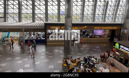 Simferopol, Crimée-23 juin 2021 : l'intérieur de l'aéroport de Simferopol Banque D'Images