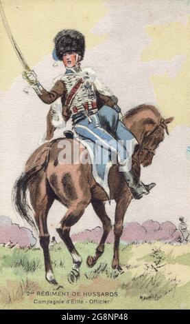 Figurine Starlux - Hussard Du 2e Régiment D'élite De La Grande Armée De Napoléon