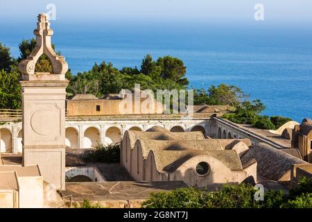 Certosa di San Giacomo est un monastère charhusien sur l'île de Capri, Campanie, Italie, Europe Banque D'Images