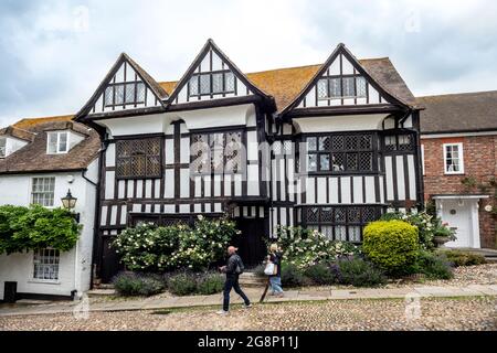 Seigle, 2021 juillet : Hartshorn House, l'ancien hôpital, sur la rue Mermaid à Rye, East Sussex Banque D'Images