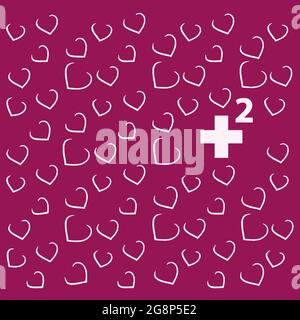 Carte de couverture d'invitation de mariage pour enveloppe C65 (114 x 229 mm) Illustration de Vecteur