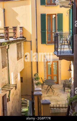 Borgo Antico, vieux village, Nesso, Lac de Côme, Lombardie, Italie, Europe Banque D'Images