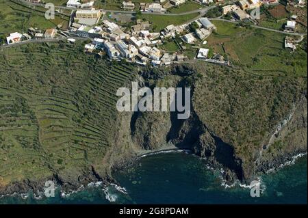 Vue aérienne, île de Pantelleria, Sicile, Italie, Europe Banque D'Images