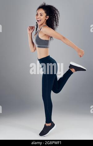 Pourchassant après le fitness Banque D'Images