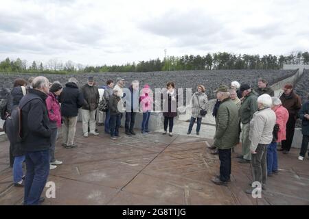 Vernichtungslager Belzec, Polen Banque D'Images