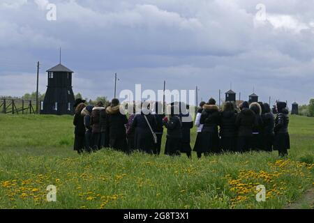 Konzentrations- und Vernichtungslager Lublin-Majdanek, Polen Banque D'Images