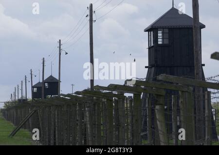 Konzentrations- und Vernichtungslager Lublin-Majdanek, Polen Banque D'Images