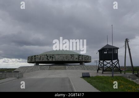 Konzentrations- und Vernichtungslager Lublin-Majdanek, Polen Banque D'Images