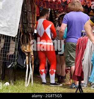 Homme en costume de jester Banque D'Images