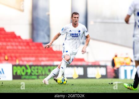Copenhague, Danemark. 22 juillet 2021. Lukas Lerager (12) du FC Copenhague vu lors du match de la Ligue de conférence Europa entre le FC Copenhague et Torpedo-Belaz Zhodino à Parken à Copenhague, Danemark. (Crédit photo : Gonzales photo/Alamy Live News Banque D'Images