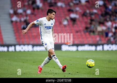 Copenhague, Danemark. 22 juillet 2021. Kevin diks (7) du FC Copenhagen vu lors du match de la Ligue Europa Conference entre le FC Copenhagen et Torpedo-Belaz Zhodino à Parken à Copenhague, Danemark. (Crédit photo : Gonzales photo/Alamy Live News Banque D'Images