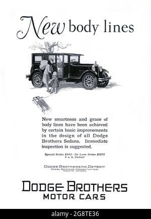 Publicité de voiture Dodge Brothers 1927 Banque D'Images