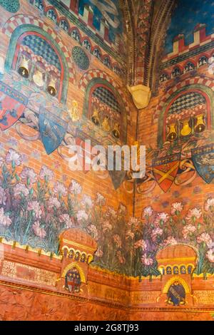 Œuvres d'art chrétiennes à la basilique San Francesco de Bologne, Italie Banque D'Images