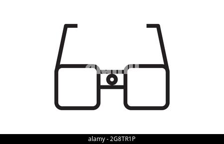 Icône lunettes espion image vectorielle de style plat Illustration de Vecteur