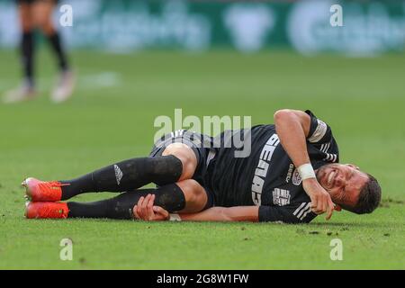 Copenhague, Danemark. 22 juillet 2021. Yurii Habavda (7) de Torpedo Zhodino vu lors du match de qualification de l'UEFA Europa Conference League entre le FC Copenhague et Torpedo Zhodino à Parken à Copenhague. (Crédit photo : Gonzales photo/Alamy Live News Banque D'Images