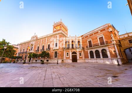 Valence, Espagne. Palais dans la vieille ville connue sous le nom de Cabildo de Valencia Banque D'Images