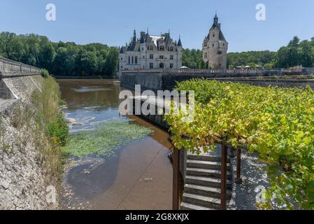 Château de Chenonceau, Chenonceaux, Vallée de la Loire, France Banque D'Images