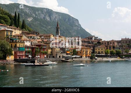 Varenna, Italie - juillet 22 2021 - Varenna est un village célèbre sur le lac de Côme Banque D'Images