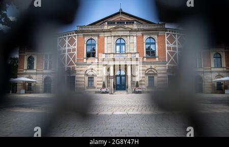 Bayreuth, Allemagne. 23 juillet 2021. Le Bayreuth Festival Hall. Le festival de Bayreuth commence le 25.07.2021. Credit: Daniel Karmann/dpa/Alay Live News Banque D'Images