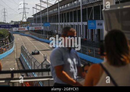 Londres, Royaume-Uni. 23 juillet 2021. Ambiance pendant l'ePrix de Londres 2021, 7e réunion du Championnat du monde de Formule E 2020-21, sur l'Excel Londres du 24 au 25 juillet, à Londres, Royaume-Uni - photo Xavi Bonilla/DPPI crédit: Agence photo indépendante/Alamy Live News Banque D'Images