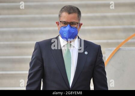 Naples, Italie. 23 juillet 2021. Alok Sharma, membre du Parlement britannique, assiste au G20 à Naples, en Italie, le 23 juillet 2021. Le G20 se tient du 22 au 23 juillet 2021. (Photo par Vincenzo Izzo/Sipa USA) crédit: SIPA USA/Alay Live News Banque D'Images