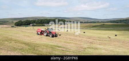 Fabrication de foin à Malhamdale Banque D'Images