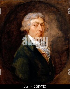 Autoportrait par Thomas Gainsborough (1727-1788), huile sur toile, c. 1787 Banque D'Images