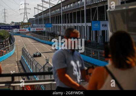 Londres, Royaume-Uni. 23 juillet 2021. Ambiance pendant l'ePrix de Londres 2021, 7e réunion du Championnat du monde de Formule E 2020-21, sur l'Excel Londres du 24 au 25 juillet, à Londres, Royaume-Uni - photo Xavi Bonilla / DPPI crédit: DPPI Media / Alay Live News Banque D'Images