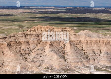 Badlands, de la Sheep Mountain Table, parc national des Badlands, Dakota du Sud Banque D'Images