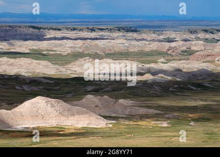 Badlands, de la Sheep Mountain Table, parc national des Badlands, Dakota du Sud Banque D'Images