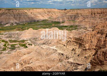 Badlands, de la Sheep Mountain Table, parc national des Badlands, Dakota du Sud Banque D'Images