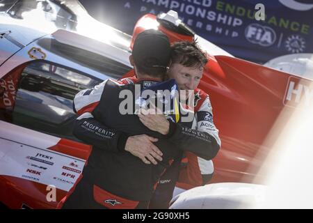 CONWAY MIKE (GBR), TOYOTA GAZOO RACING, TOYOTA GR010 - HYBRIDE, PORTRAIT LOPEZ JOSE MARIA (ARG), TOYOTA GAZOO RACING, TOYOTA GR010 - HYBRIDE, PORTRAIT pendant les 6 heures de Monza, 3e tour du Championnat du monde d'endurance FIA 2021, FIA WEC, sur l'Autodromo Nazionale di Monza, Du 16 au 18 juillet 2021 à Monza, Italie - photo François Flamand / DPPI Banque D'Images