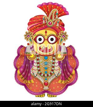 Images numériques High Resolution Indian God Lord Jagannath Banque D'Images