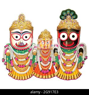 Images numériques High Resolution Indian God Lord Jagannath Banque D'Images