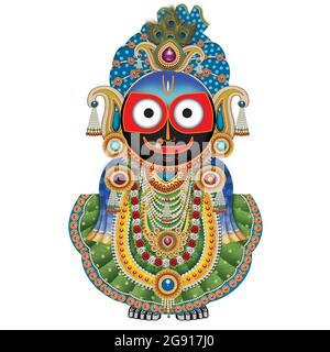 Images numériques High Resolution Indian God Lord Jagannath Banque D'Images