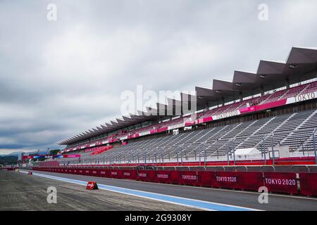 Shizuoka, Japon. 23 juillet 2021. Vue générale Cyclisme : Aperçu de la course automobile masculine pour les Jeux Olympiques de Tokyo 2020 au circuit international de Fuji à Shizuoka, Japon . Credit: Shuraro Mochizuki/AFLO SPORT/Alamy Live News Banque D'Images