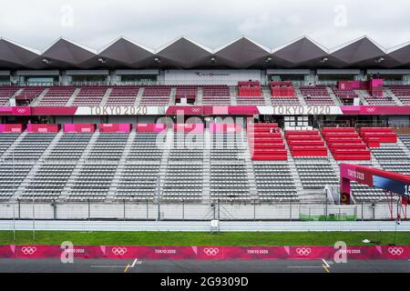 Shizuoka, Japon. 23 juillet 2021. Vue générale Cyclisme : Aperçu de la course automobile masculine pour les Jeux Olympiques de Tokyo 2020 au circuit international de Fuji à Shizuoka, Japon . Credit: Shuraro Mochizuki/AFLO SPORT/Alamy Live News Banque D'Images