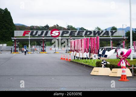 Shizuoka, Japon. 23 juillet 2021. Vue générale Cyclisme : Aperçu de la course automobile masculine pour les Jeux Olympiques de Tokyo 2020 au circuit international de Fuji à Shizuoka, Japon . Credit: Shuraro Mochizuki/AFLO SPORT/Alamy Live News Banque D'Images