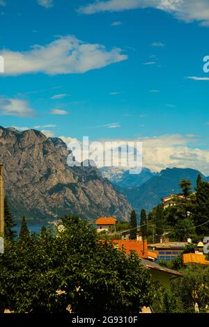 lac de garde à malcesine, italie Banque D'Images