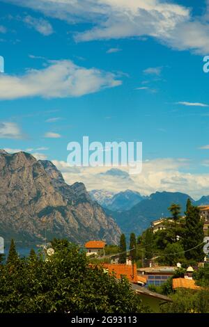 lac de garde à malcesine, italie Banque D'Images