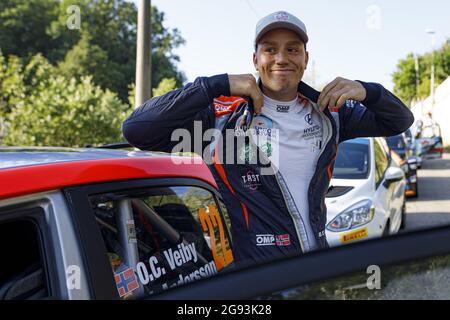 VEIBY Ole Christian (NOR), Hyundai i20 R5, Printsport, portrait lors du Rally 2021 de la FIA ERC Rally di Roma capitale, 3e tour du Championnat européen de rallye 2021 de la FIA, du 23 au 25 juillet 2021 à Roma, Italie - photo Gregory Lenormand / DPPI Banque D'Images