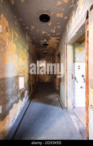 Abandonné Beit Beyrouth ligne verte Liban Banque D'Images