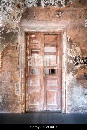 Abandonné Beit Beyrouth ligne verte Liban Banque D'Images