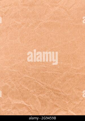 Papier artisanal froissé brun. Arrière-plan vintage texturé. Banque D'Images
