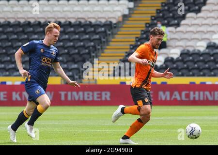 Hull, Royaume-Uni. 24 juillet 2021. Richard Smallwood, capitaine de la ville de Hull, lors du match, le 7/24/2021. (Photo de David Greaves/News Images/Sipa USA) crédit: SIPA USA/Alay Live News crédit: SIPA USA/Alay Live News Banque D'Images