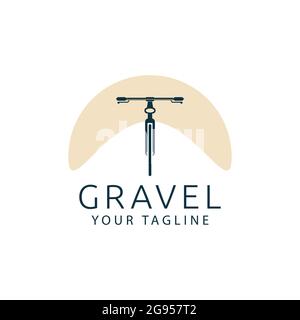 Motif vélo de gravier cyclocross vélo logo Illustration de Vecteur