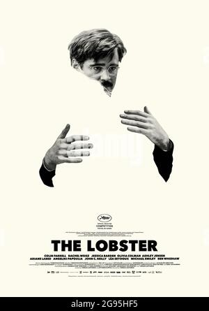 The Lobster (2015) dirigé par Yorgos Lanthimos et mettant en vedette Colin Farrell, Rachel Weisz et Jessica Barden. Comédie surréaliste dans un avenir dystopique lointain où les personnes seules obtiennent 45 jours dans une retraite pour trouver un partenaire ou transformé en animal de leur choix pour se promener dans les bois. Banque D'Images
