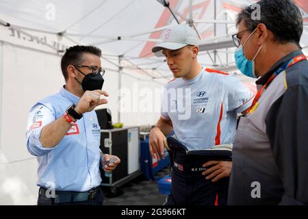 VEIBY Ole Christian (NOR), Hyundai i20 R5, Printsport, portrait lors du Rally 2021 de la FIA ERC Rally di Roma capitale, 3e tour du Championnat européen de rallye 2021 de la FIA, du 23 au 25 juillet 2021 à Roma, Italie - photo Grégory Lenmand / DPPI Banque D'Images