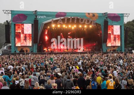 Southwold, Royaume-Uni. 24 juillet 2021. Rudimental se présentant le deuxième jour du festival Latitude à Henham Park, Southwold, Suffolk. Date de la photo: Samedi 24 juillet 2021. Le crédit photo devrait se lire: Matt Crossick/Empics/Alamy Live News Banque D'Images